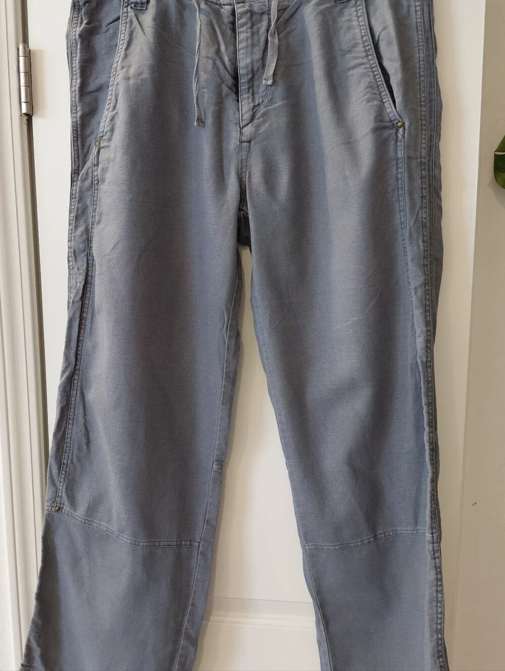 Men's Relaxed Drawstring Pants in Slate Gray
